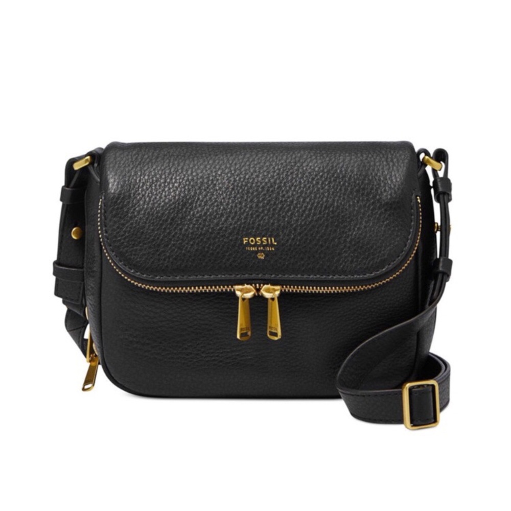 ISO Fossil Small Preston Leather Flap Shoulder Bag